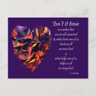Carte Postale N'est-il pas temps - nous sommes tous connectés