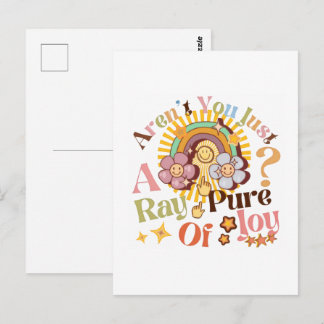 Carte Postale N'êtes-vous qu'un rayon de joie pure Citation rétr