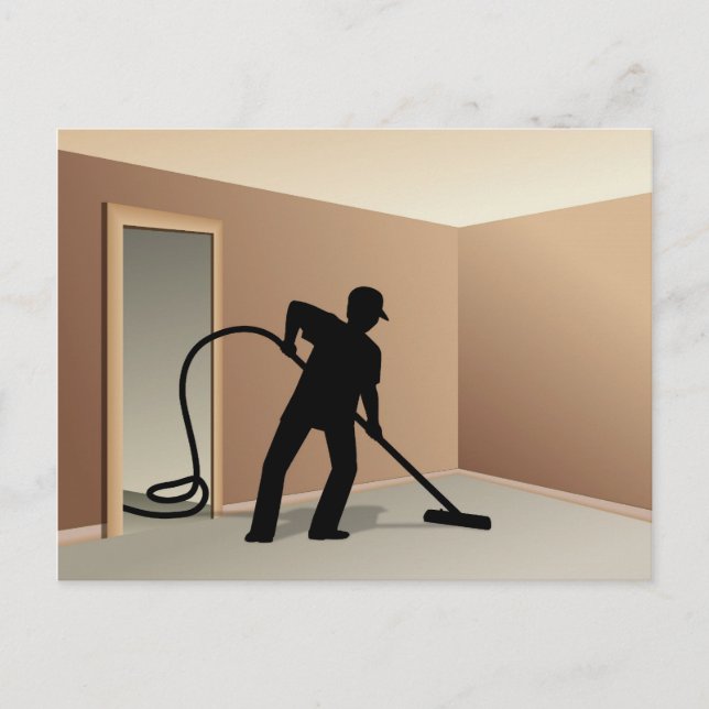 Carte Postale Nettoyage de tapis (Devant)