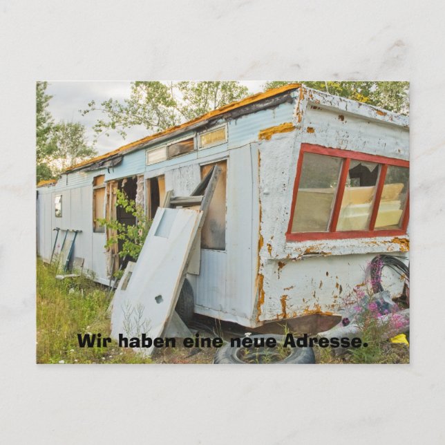 Carte Postale Neue Adresskarte d'Allemand Lustige (Devant)