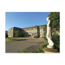 Neues Schloss Stuttgart - Seitenflügel mit Statuen