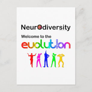 Carte Postale Neurodiversité Bienvenue dans l'Évolution