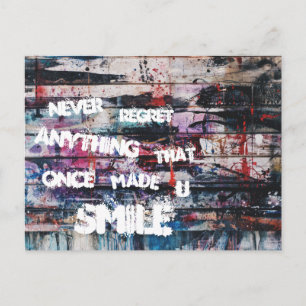 Carte Postale Never récet anything