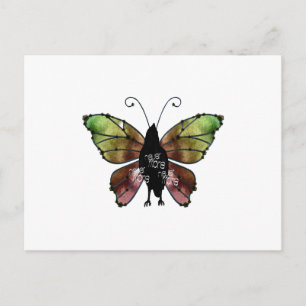 Carte Postale Nevermore x3 Butterfly Raven