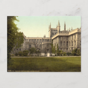Carte Postale New College, Oxford, Angleterre