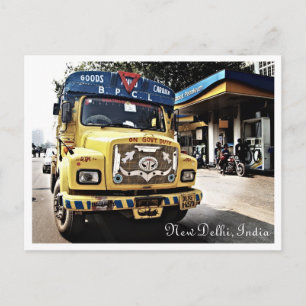 Carte Postale New Delhi Truck