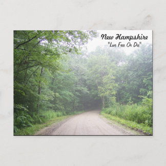 Carte Postale New Hampshire "Vivez Libre Ou Mourez"