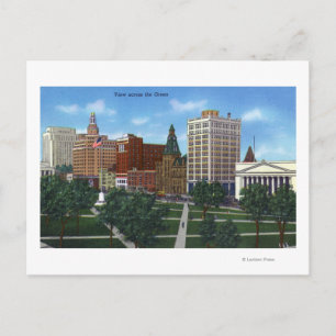 Carte Postale New Haven, CTView de l'autre côté du Green