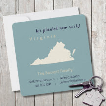 Carte postale New Home Virginia Moving Faire-part