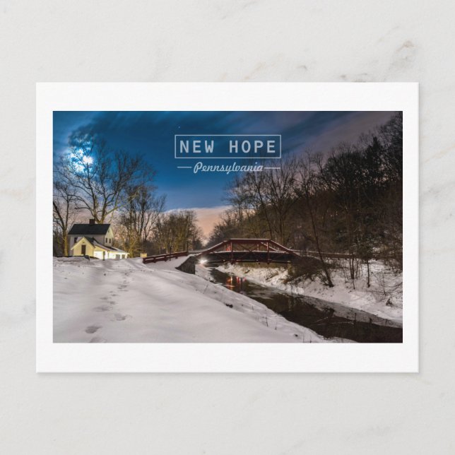 Carte Postale New Hope Pa, (Devant)
