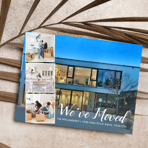 Carte Postale New House New Address Photo Collage