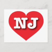 New Jersey Red Heart - J'aime NJ