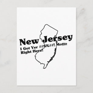 Carte Postale New Jersey State Slogan