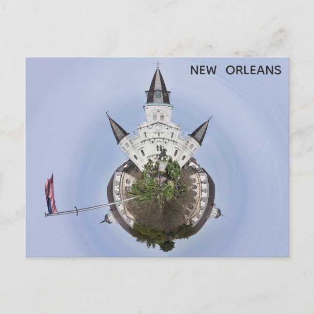Carte Postale New Orleans Jackson Carré Panorama unique photo (Devant)