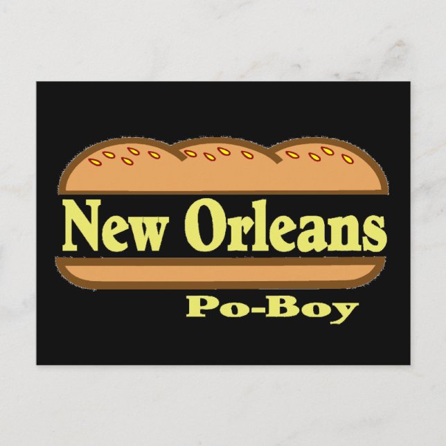Carte Postale New Orleans Po Boy (Devant)