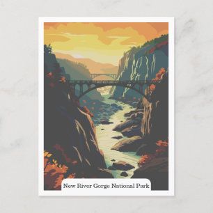 Carte Postale New River Gorge National Park, Virginie-Occidental