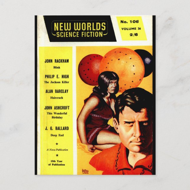 Carte Postale New Worlds 106 (1961-05.Nova)_Pulp Art (Devant)
