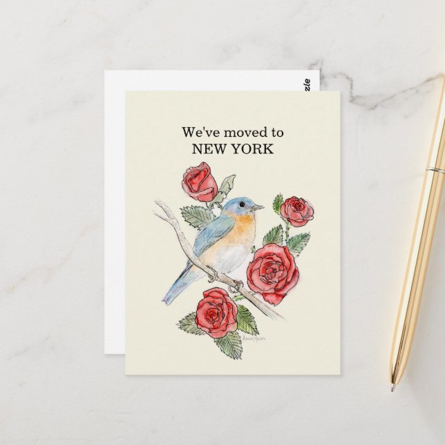 Carte Postale New York (Devant/Arrière en situation)