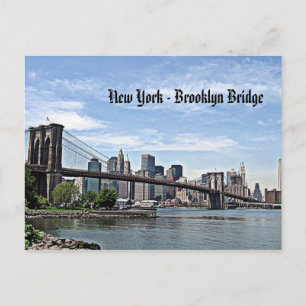 Carte Postale New York - Brooklyn Bridge