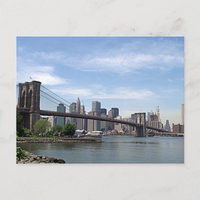 Carte Postale New York - Brooklyn Bridge (Devant)