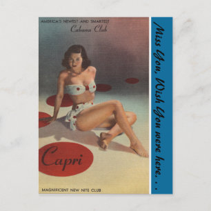 Carte Postale New York, Capri Cabana Club, Night Club