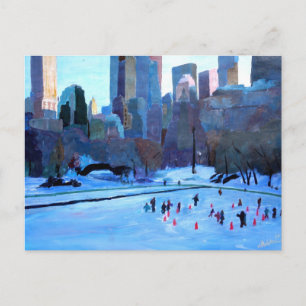 Carte Postale New York Central Park Glace Et Hiver À Manhattan