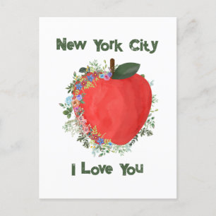Carte Postale New York City Je T'AIME Grosse Pomme