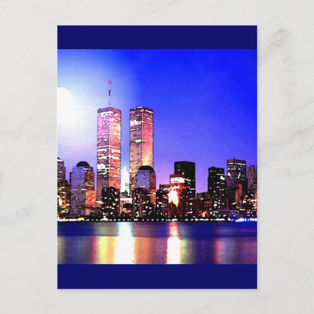Carte Postale New York City la nuit (Devant)