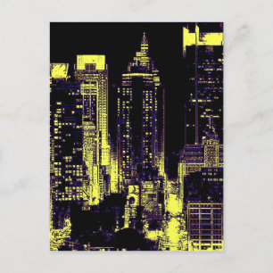 Carte postale New York City la nuit