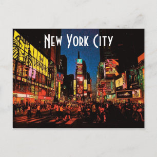 Carte postale New York City (Neon)