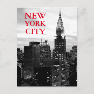 Carte Postale New York City noir et blanc