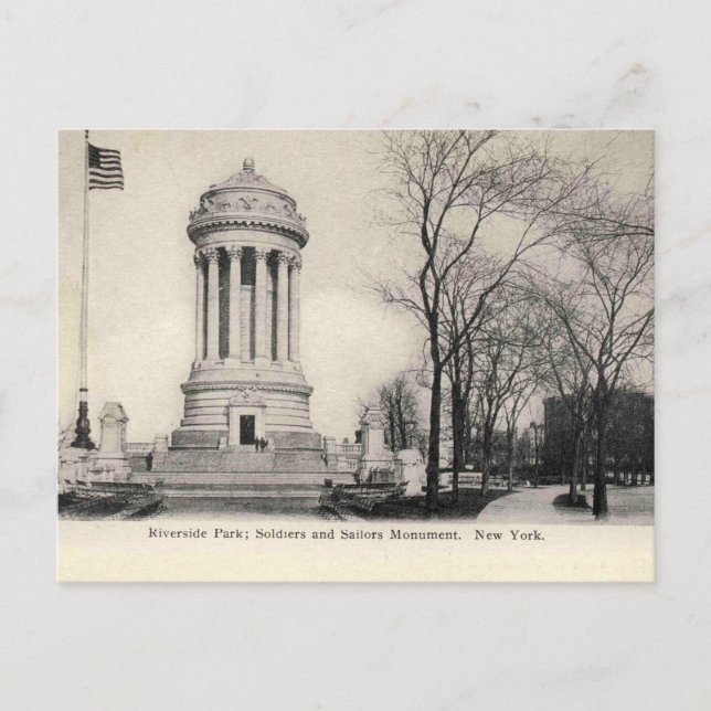 Carte Postale New York City, Riverside Park Monument, 1905 (Devant)