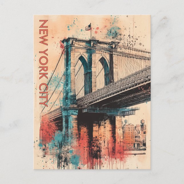 Carte Postale New York City USA Travel (Devant)