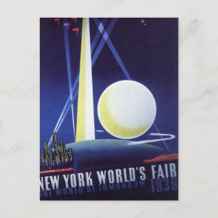 Carte Postale New York City World's Fair en 1939, Vintage voyage