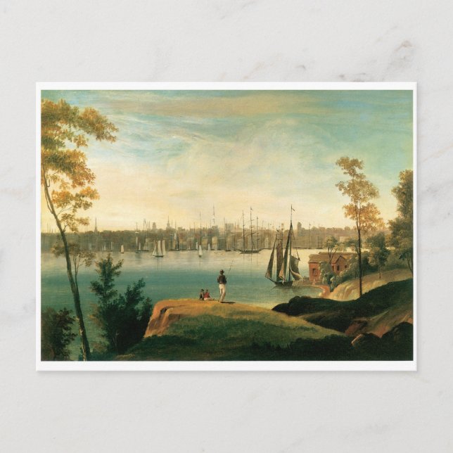 Carte Postale New York de Brooklyn Heights vers 1834 (Devant)