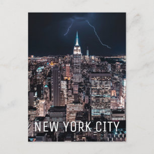 Carte Postale New York   Empire State Building à la nuit