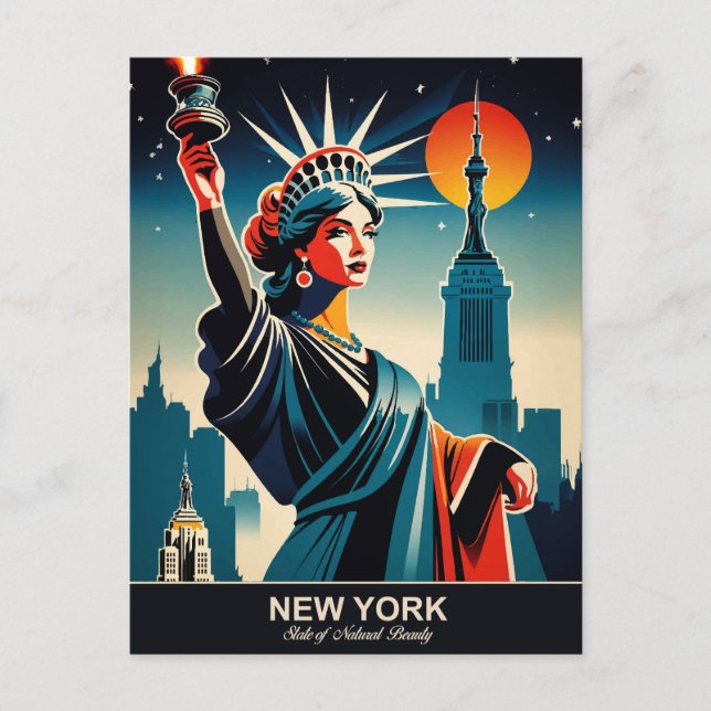 Carte Postale New York : État de beauté naturelle (Devant)