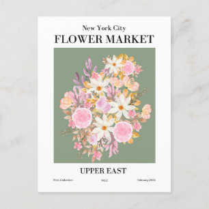 Carte Postale New York Flower Market, Upper East Postcard