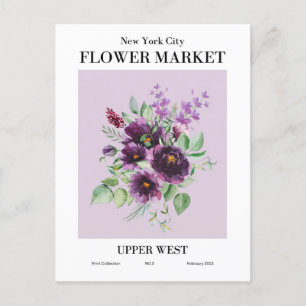Carte Postale New York Flower Market, Upper West Postcard