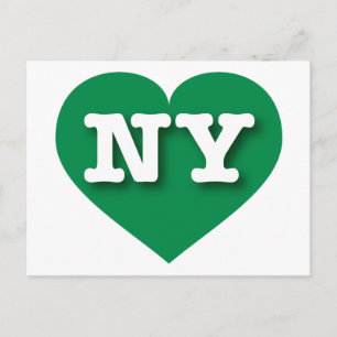 Carte Postale New York Green Heart - J'aime NY