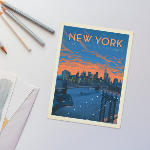Carte Postale New York   La ville des rêves