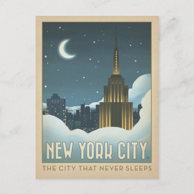 Carte Postale New York | La ville qui ne dort jamais (Devant)