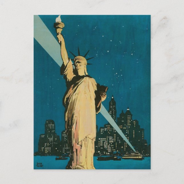 Carte Postale New York : L'affiche de la Cité des merveilles du  (Devant)
