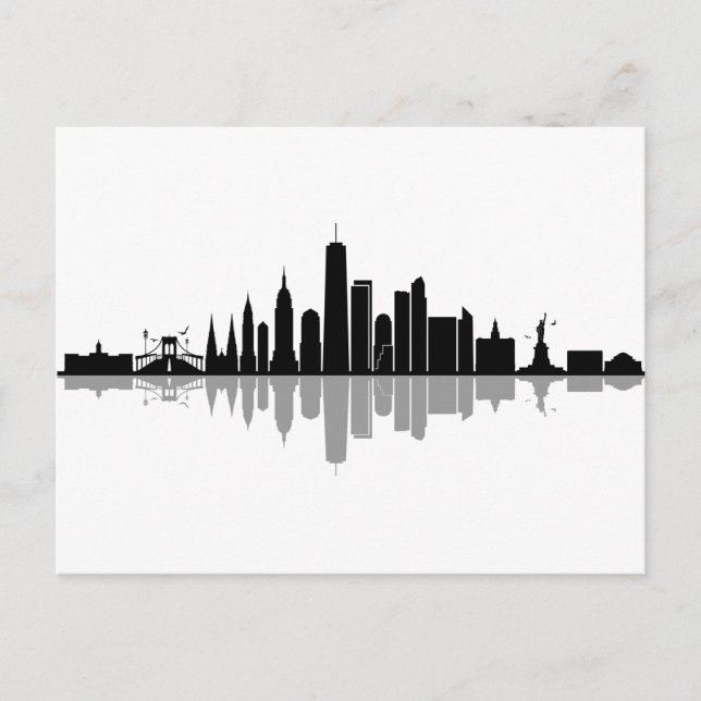 Carte Postale NEW YORK Manhattan USA City Skyline (Devant)