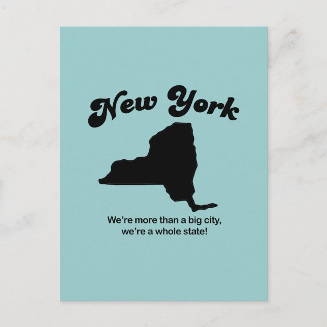 Carte Postale New York Motto - Un état entier (Devant)