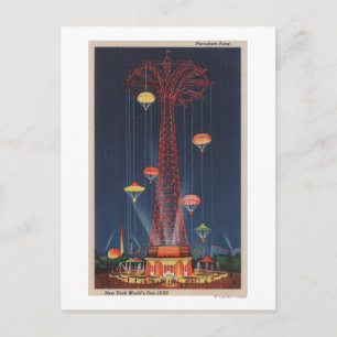 Carte Postale New York, New York - Un parachute au World's
