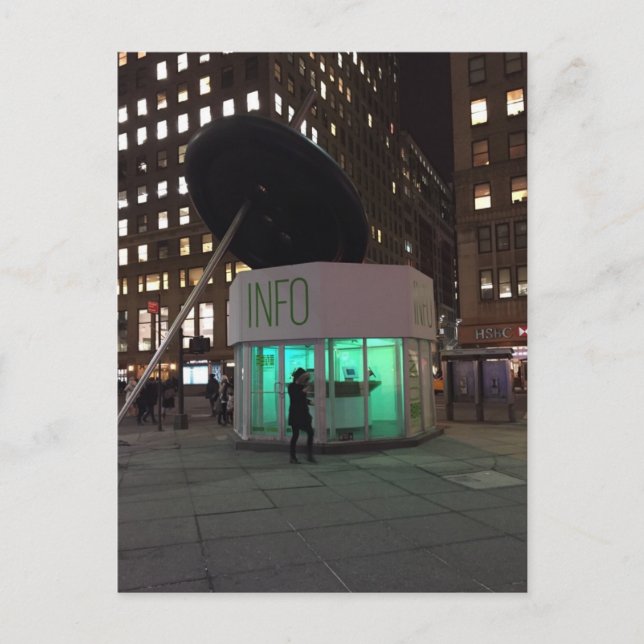 Carte postale New York Night NYC Garment District (Devant)