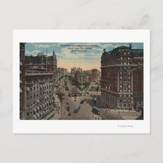 Carte Postale New York, NY - Broadway & Amsterdam Avenue (Devant)