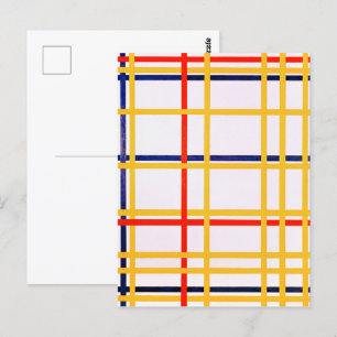 Carte Postale New York   Piet Mondrian  