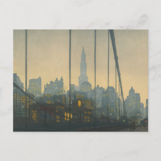 Carte Postale New York - Pont de Brooklyn (1972) - Tavik